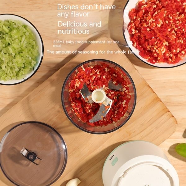 Mini Meat Grinder Household Electric Small Mixer Mincing Machine Automatic Multi-function Filling Intelligent Cooking Machine - Image 3